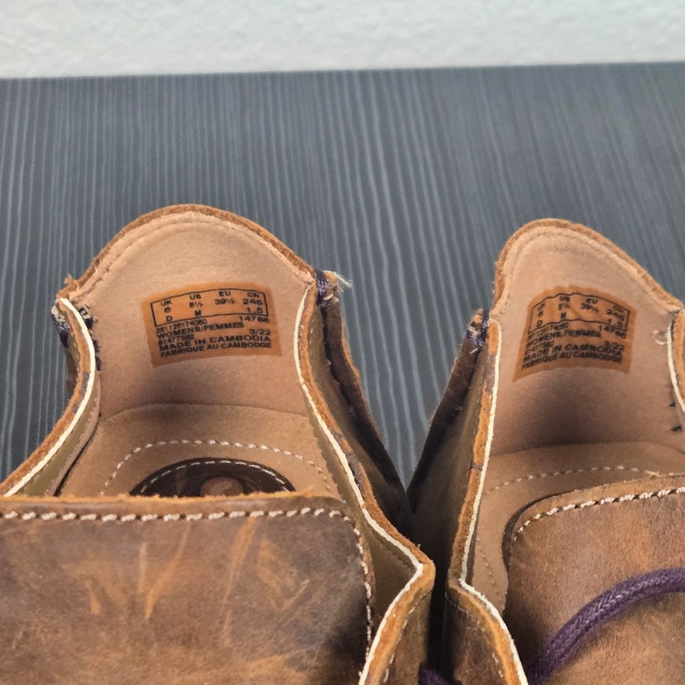 Clarks Janey Mae Oxford Lace Up Brown Leather Shoes Casual Comfort Womens 8.5 M - Picture 14 of 16